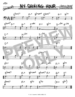 page one of My Shining Hour (Real Book – Melody & Chords – Bass Clef Instruments)