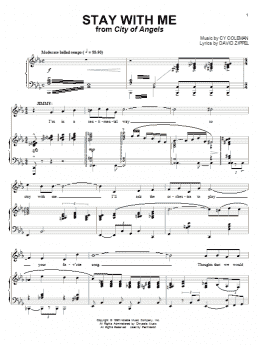 page one of Stay With Me (Piano & Vocal)