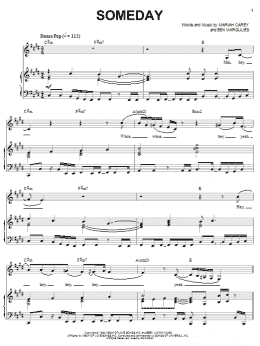 page one of Someday (Piano, Vocal & Guitar Chords (Right-Hand Melody))