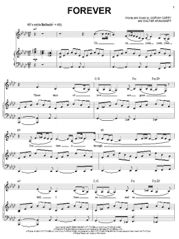 page one of Forever (Piano, Vocal & Guitar Chords (Right-Hand Melody))