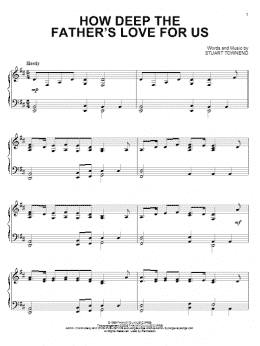 page one of How Deep The Father's Love For Us (Piano Solo)