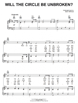 page one of Will The Circle Be Unbroken (Piano, Vocal & Guitar Chords (Right-Hand Melody))