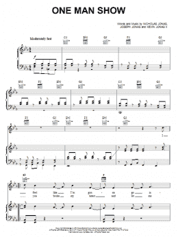 page one of One Man Show (Piano, Vocal & Guitar Chords (Right-Hand Melody))