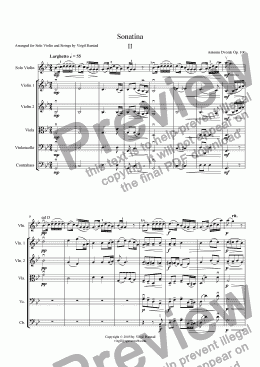 page one of Sonatina - II