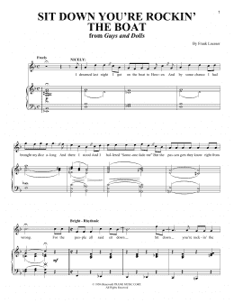 page one of Sit Down You're Rockin' The Boat (Piano & Vocal)