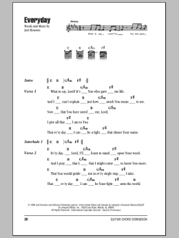 page one of Everyday (Guitar Chords/Lyrics)