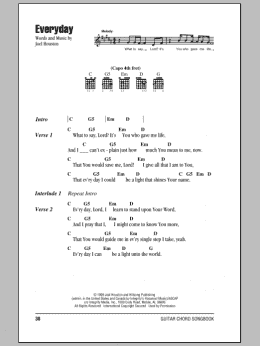 page one of Everyday (Guitar Chords/Lyrics)