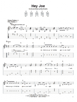 page one of Hey Joe (Easy Guitar Tab)