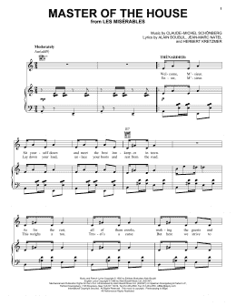 page one of Master Of The House (Piano, Vocal & Guitar Chords (Right-Hand Melody))