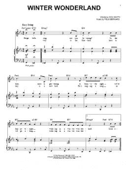 page one of Winter Wonderland (Piano & Vocal)