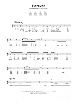 page one of Forever (Easy Guitar)