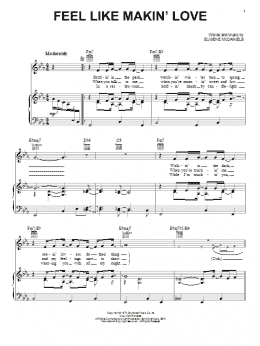 page one of Feel Like Makin' Love (Piano, Vocal & Guitar Chords (Right-Hand Melody))