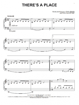 page one of There's A Place (Piano Solo)