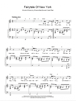 page one of Fairytale Of New York (Piano & Vocal)