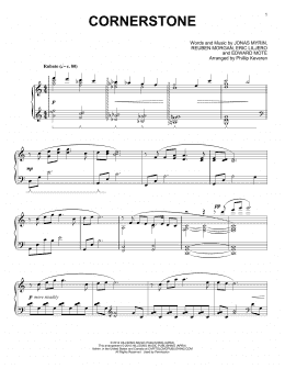 page one of Cornerstone (arr. Phillip Keveren) (Piano Solo)