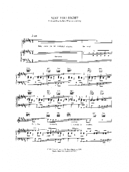 page one of Sho' You Right (Piano, Vocal & Guitar Chords)