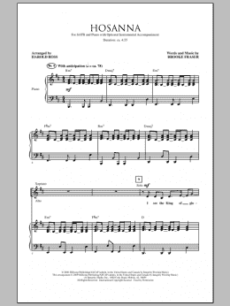 page one of Hosanna (SATB Choir)