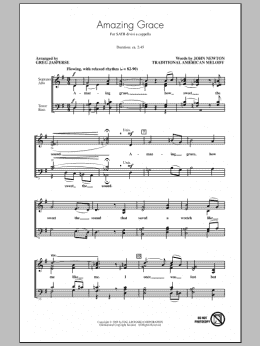 page one of Amazing Grace (SATB Choir)