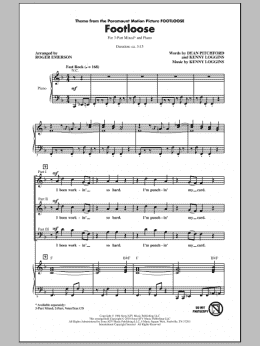 page one of Footloose (3-Part Mixed Choir)