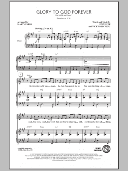 page one of Glory To God Forever (SATB Choir)