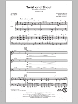 page one of Twist And Shout (3-Part Mixed Choir)