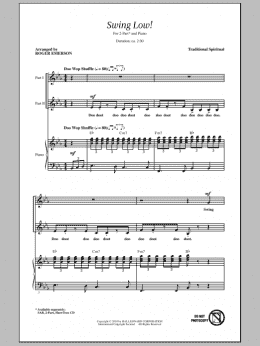 page one of Swing Low, Sweet Chariot (2-Part Choir)