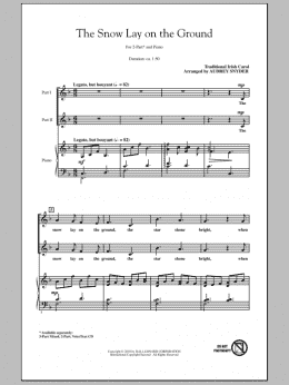 page one of The Snow Lay On The Ground (2-Part Choir)