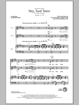 page one of Hey, Soul Sister (2-Part Choir)