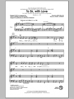 page one of To Sir, With Love (2-Part Choir)