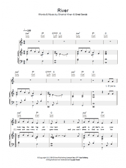 page one of River (Piano, Vocal & Guitar Chords)