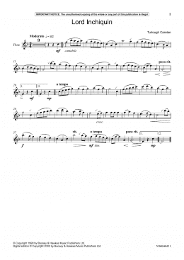 page one of Lord Inchiquin (Instrumental Solo)