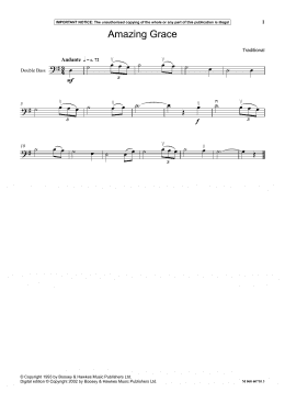 page one of Amazing Grace (Instrumental Solo)