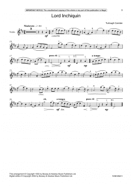 page one of Lord Inchiquin (Instrumental Solo)