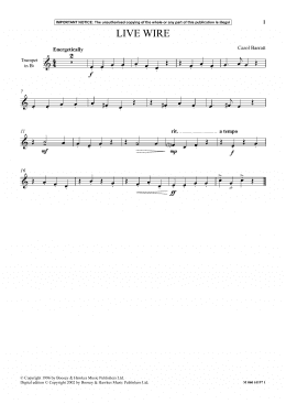 page one of Live Wire (Instrumental Solo)