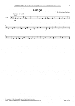 page one of Conga (Instrumental Solo)