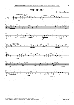 page one of Happiness (Instrumental Solo)