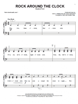 page one of Rock around the Clock (Piano Adventures)