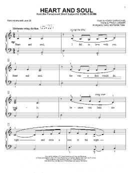 page one of Heart and Soul (Piano Adventures)