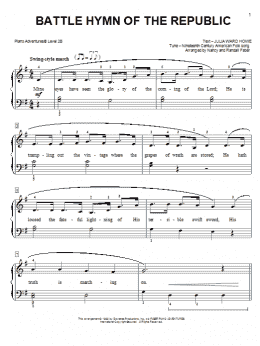 page one of Battle Hymn of the Republic (Piano Adventures)