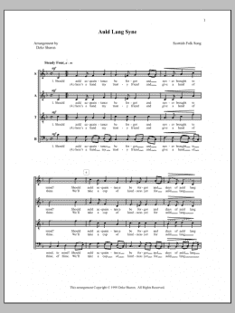 page one of Auld Lang Syne (SATB Choir)