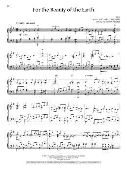 page one of For the Beauty of the Earth (Piano Solo)