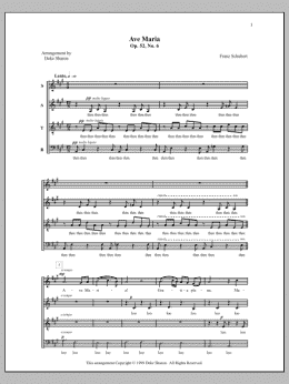 page one of Ave Maria (SATB Choir)