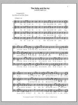 page one of The Holly and the Ivy (SATB Choir)