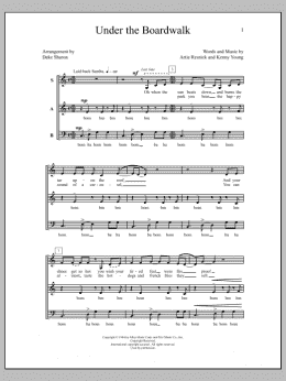 page one of Under The Boardwalk (SAB Choir)