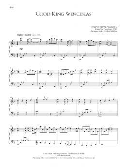 page one of Good King Wenceslas (Piano Solo)