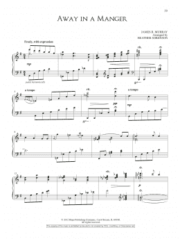 page one of Away In A Manger (Piano Solo)