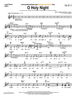 page one of O Holy Night (Lead Sheet / Fake Book)