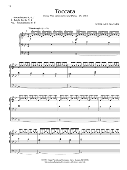 page one of Toccata (Organ)