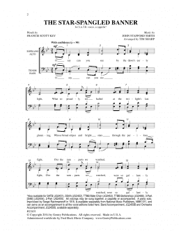 page one of The Star-Spangled Banner (SATB Choir)