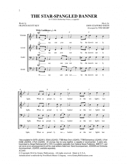 page one of The Star-Spangled Banner (TTBB Choir)